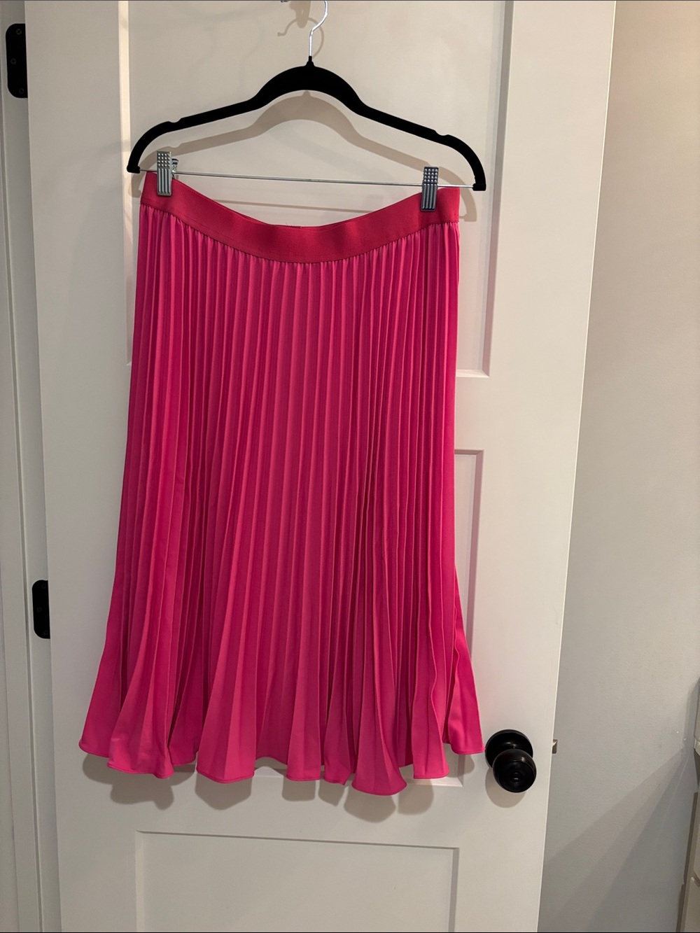 Grace Karin Bright Pink Pleated Circle Skirt